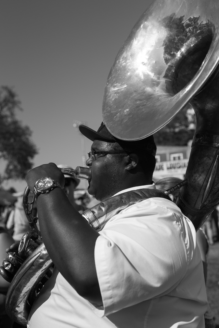 Jazz Fest Brass Band Tuba Player-5781